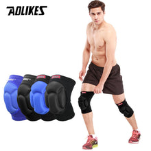 Load image into Gallery viewer, AOLIKES 1Pair Thicked Football Volleyball Extreme Sports Ski Knee Pads Fitness Knee Support Cycling Knee Protector Kneepad