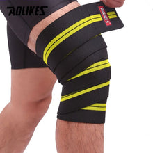 Load image into Gallery viewer, AOLIKES 1PCS 2M*8CM Fitness Pressurized Straps Gym Weight Lifting Leg Knee Compression Training Wraps Elastic Bandages