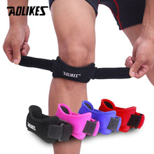 Load image into Gallery viewer, AOLIKES 1PCS Adjustable Knee Support Brace Patella Sleeve Wrap Cap Stabilizer Sport Outdoor Running Basketball Harm Prevent