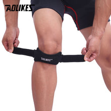 Load image into Gallery viewer, AOLIKES 1PCS Adjustable Knee Support Brace Patella Sleeve Wrap Cap Stabilizer Sport Outdoor Running Basketball Harm Prevent