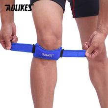 Load image into Gallery viewer, AOLIKES 1PCS Adjustable Knee Support Brace Patella Sleeve Wrap Cap Stabilizer Sport Outdoor Running Basketball Harm Prevent