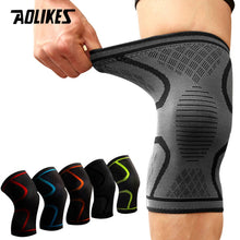 Load image into Gallery viewer, AOLIKES 1PCS Fitness Running Cycling Knee Support Braces Elastic Nylon Sport Compression Knee Pad Sleeve For Basketball