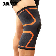 Load image into Gallery viewer, AOLIKES 1PCS Fitness Running Cycling Knee Support Braces Elastic Nylon Sport Compression Knee Pad Sleeve For Basketball
