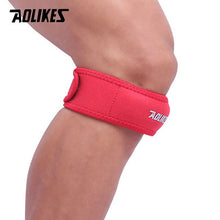 Load image into Gallery viewer, AOLIKES 1PCS Adjustable Knee Patella Cushioning Neoprene Band Knee Support Sports  Running Knee Brace Pads