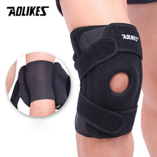 Load image into Gallery viewer, AOLIKES 1PCS Adjustable Elastic Knee Support Brace Patella Knee Pads Hole Sports Knee Protector Kneepad ginocchiere