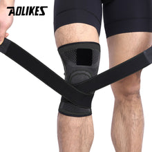 Load image into Gallery viewer, AOLIKES 1PCS 3D Pressurized Fitness Running Cycling Knee Support Braces Elastic Sport Compression Pad Sleeve For Basketball