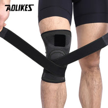 Load image into Gallery viewer, AOLIKES 1PCS 3D Pressurized Fitness Running Cycling Knee Support Braces Elastic Sport Compression Pad Sleeve For Basketball