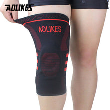 Load image into Gallery viewer, AOLIKES 1PCS Fitness Running Knee Support Protect Gym Sport Braces Kneepad Elastic Nylon Silicon Padded Compression Knee Pad