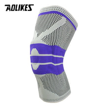 Load image into Gallery viewer, AOLIKES 1PCS Fitness Running Knee Support Protect Gym Sport Braces Kneepad Elastic Nylon Silicon Padded Compression Knee Pad