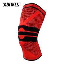 Load image into Gallery viewer, AOLIKES 1PCS Fitness Running Knee Support Protect Gym Sport Braces Kneepad Elastic Nylon Silicon Padded Compression Knee Pad