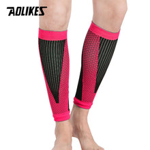 Load image into Gallery viewer, AOLIKES 1 Pair Shin Guards Soccer Football Protective Leg Calf Compression Sleeves Cycling Running Sports Safety shinguards
