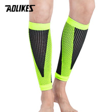 Load image into Gallery viewer, AOLIKES 1 Pair Shin Guards Soccer Football Protective Leg Calf Compression Sleeves Cycling Running Sports Safety shinguards
