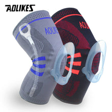 Load image into Gallery viewer, AOLIKES 1PCS Fitness Running Knee Support Protect Gym Sport Braces Kneepad Elastic Nylon Silicon Padded Compression Knee Pad