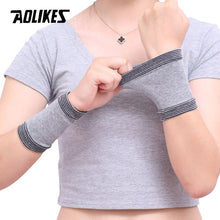Load image into Gallery viewer, AOLIKES 1Pair Elasticated Knee Pads Knee Support Brace Leg Arthritis Injury GYM Sleeve Elasticated Bandage Ankle Brace Support